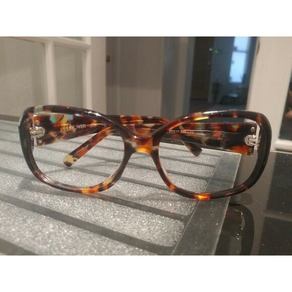 Flower 1006 Sunglasses Frames 57[]17-135MM Tortoise W/ Blue Infusion - Picture 1 of 6